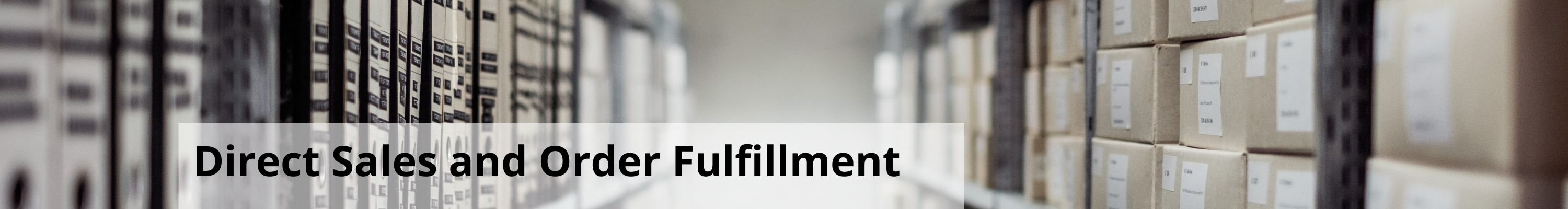 Direct sales and order fulfillment